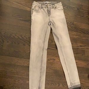 lightly used grey jeans from kohl’s